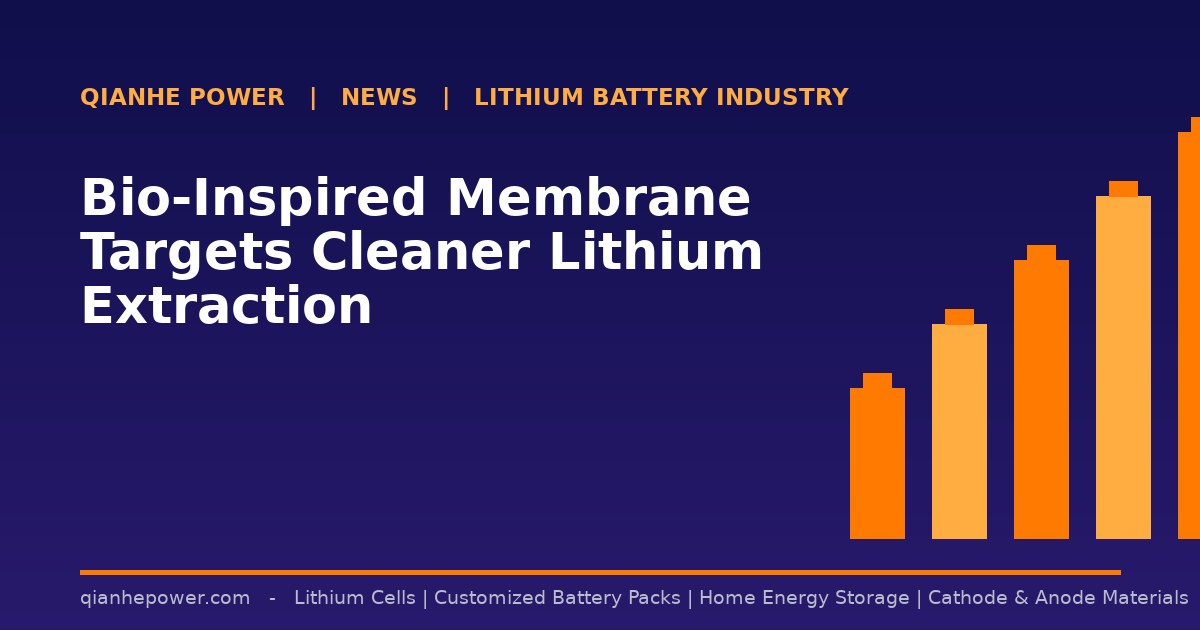 Bio-Inspired Membrane Targets Cleaner Lithium Extraction - Qianhe Power industry news