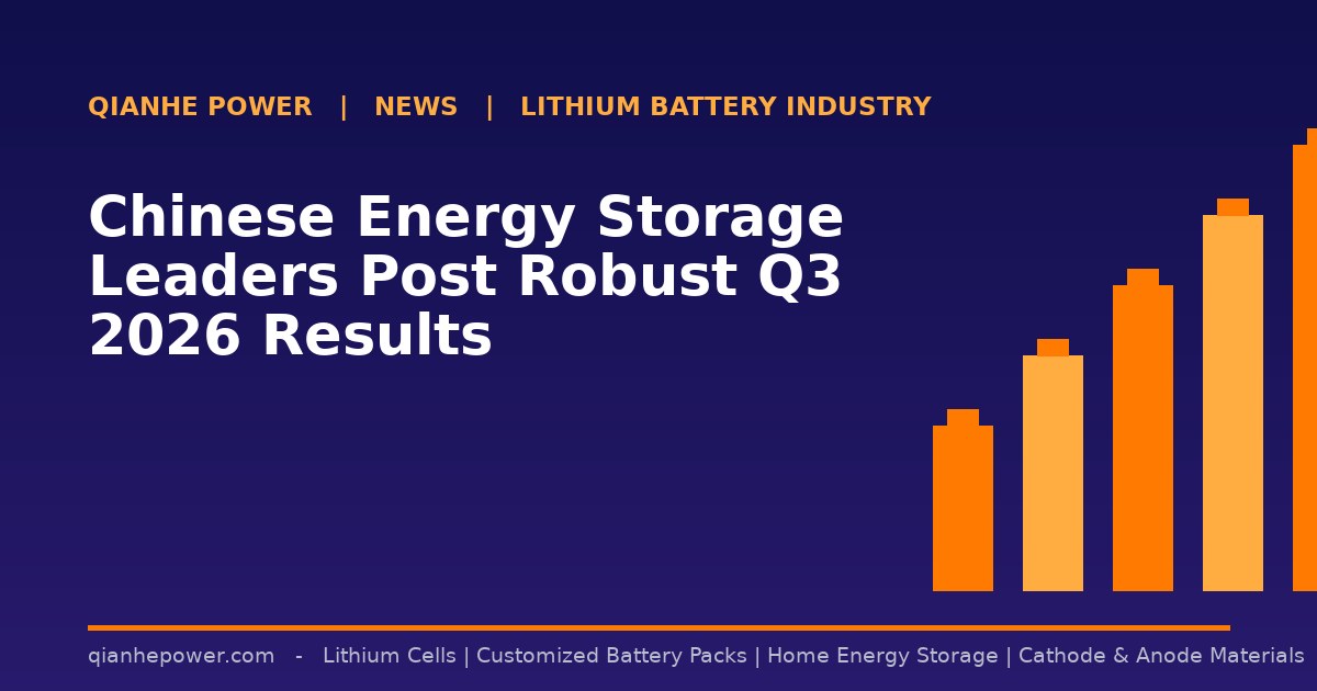 Chinese Energy Storage Leaders Post Robust Q3 2026 Results - Qianhe Power industry news