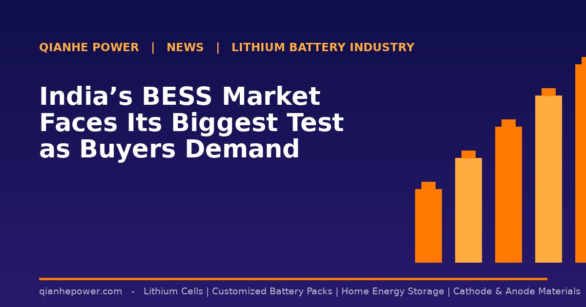 India’s BESS Market Faces Its Biggest Test as Buyers Demand Proof - Qianhe Power industry news