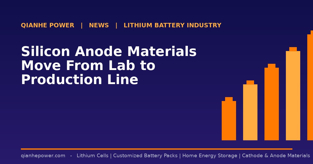 Silicon Anode Materials Move From Lab to Production Line - Qianhe Power industry news